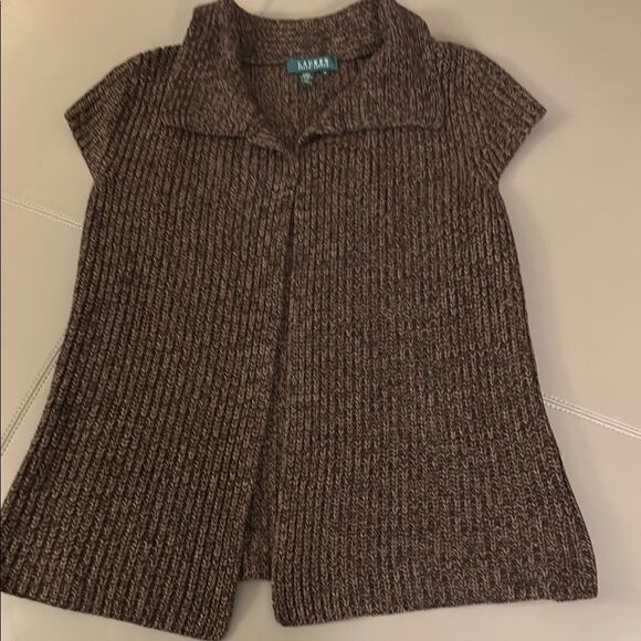 Lauren Ralph Lauren Women’s Brown Sweater Vest Silk & Cashmere Blend. Size XS. - Picture 1 of 5